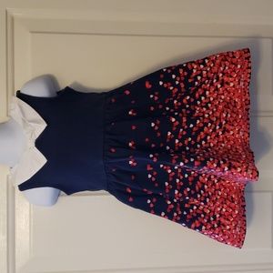 Janie and Jack 3 hearts ponte dress
